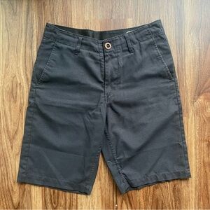 VOLCOM Surf & Turf Frickin static 2-way Stretch Shorts Mens Size 28/14 Black